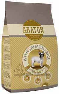 ARATON Dog adult salmon & rice 3 kg pašaras suaugusiems šunims su lašiša ir ryžiais 